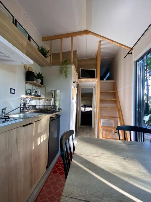 Tiny House Sur Terrain Boise A 10 Mn De La Mer Férel Exterior foto